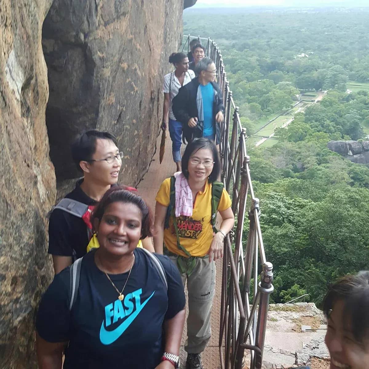 Climbing Sigiriya Lion Rock